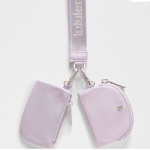 Lululemon dual pouch wristlet in lavender
